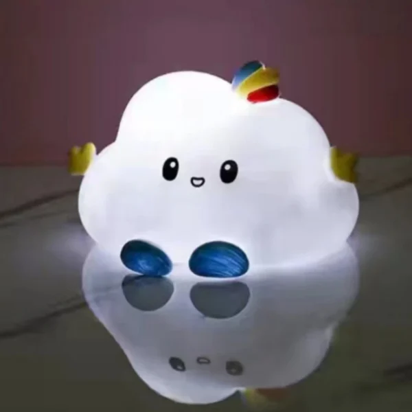 Petite Veilleuse Nuage Mignonne de Dessin Animé, Non Éblouissante, Veilleuse de oral et pour Chambre d'Enfant, Cadeaux d'Anniversaire pour Fille, Décoration de la Maison – Image 2