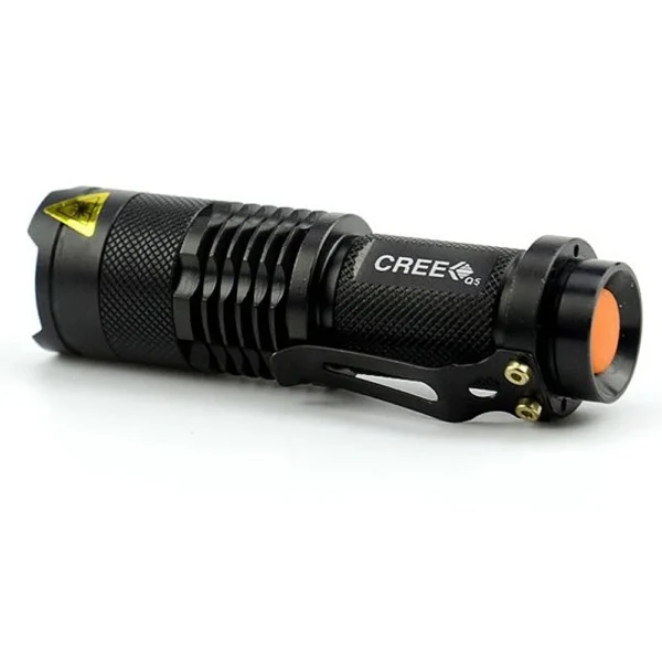 CREE Q5 Mini lampe de poche étanche pour l'extérieur, torche LED, 2000 lumens, AA, 14500, mise au point du n'aime réglable, lampe-stylo, nouveau – Image 2